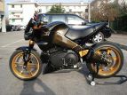 Una Buell aggressiva e mefistofelica, carter neri, coprifrizione Devilstars by Rizoma