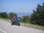 La mia Xb9r puffo....si  divertita come una pazza su strade che sembravano circuiti.