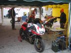 Venerdi' mattina, la Buell 134 gia' scalpita.