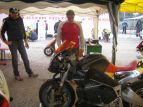 Claudyo e la sua Buell  "recuperata" all'ultimo momento.